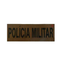 Identificação Policia Militar WTC 29 cm x 10 cm - Coyote