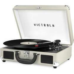 Victrola VSC 550BT LTG Vitrola Toca Discos 3 Velocidades sem fio c USB 45 RPM Branco