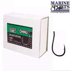 Anzol Marine Sports Chinu Black Nickel Caixa com 100 unidades