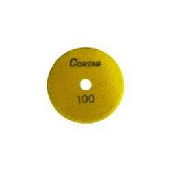 Disco Diamantado para Polimento 100 mm G100 Amarelo F22,22 com Velcro 62146 - CORTAG