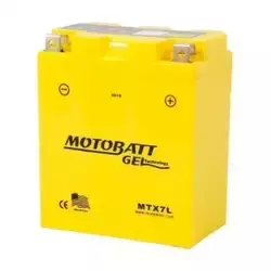 Bateria Motobatt Gel MTX7L (YTX7L-BS) XR 250 Tornado /Nx 400 Falcon /CB 300 /CBX 250 /Lead