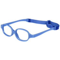 Armação para Óculos Infantil Miraflex Azul Claro Retangular BABYPLUS DP 39