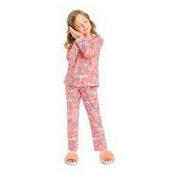 Pijama Longo Infantil Dreamland para Menina (Rosa Pink) Quimby