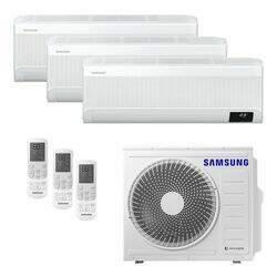 Ar Condicionado Multi-Split Samsung Wind Free Inverter 24 000 BTU/h (2x 12 000 e 1x 9 000) Quente/Frio 220v