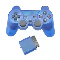 Controle sem Fio Azul Translúcido - PS1 ONE/ PS2