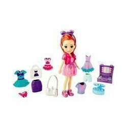 Boneca E Acessórios - Polly Pocket - Super Kit Fashion - Ruiva - Mattel