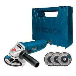 Esmerilhadeira Bosch Elétrica 4 1/2 (115mm) GWS 850, 850 Watts, com Maleta e 3 Discos - 110 Volts