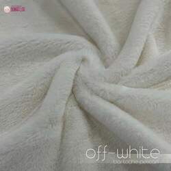 Pelúcia Bariloche Off-White tecido pelô 12mm altura Média Baixa, toque Macio