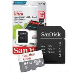 Cartão De Memória San Disk Sdsquns-064g-gn3ma Ultra Sd 64gb