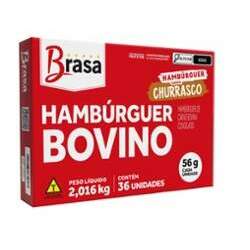 Hambúrguer Brasa 56g Bovino Sabor Churrasco com