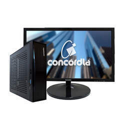 Mini Pc Concórdia Completo Com Monitor 21,5'' Processador Intel Core i5 8GB SSD 240GB WiFi Linux