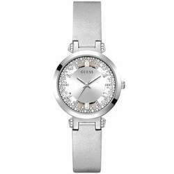 Relógio Feminino Crystal Guess Prata GW0535L3