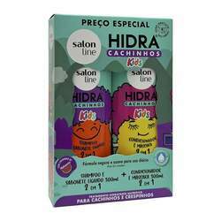 Kit Shampoo e Condicionador Hidra Cachinhos Kids 300ml - Salon Line