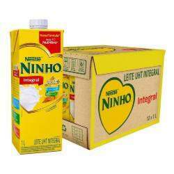 Leite Longa Vida Nestlé Ninho 1L Caixa com 12 U