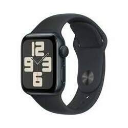 Apple Watch SE 40mm GPS Caixa Meia-Noite de Alumínio, Pulseira Esportiva Meia-Noite, Tamanho M/G, Neutro em Carbono - MR9Y3BZ/A