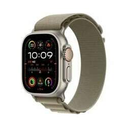Apple Watch Ultra 2 49mm GPS + Cellular, Caixa de Titânio, Pulseira Loop Alpina Oliva, Tamanho M - MREY3BZ/A