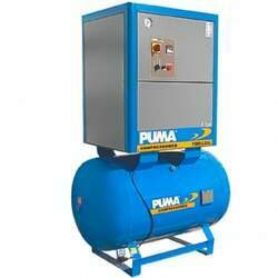 Compressor Parafuso Puma 7,5 hp 220v 8 a 10 Bar 270 lt reservatorio
