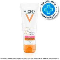 Protetor Solar Facial Vichy Capital Soleil UV-Glow FPS60 Pele Média a Negra 40g