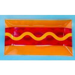 Petisqueira Em Vidro Retangular Hot Dog