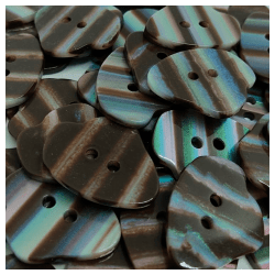 Botão Poliéster - Modinha - Formato Pedra - Multicolor - 2 furos - Tam 40 /25,40mm - C/50und - Cód PL402110