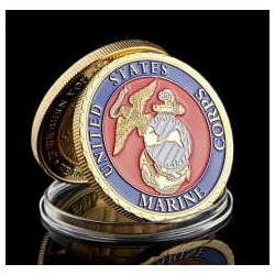 Moeda medalha comemorativa ao memorial guerra do Vietnã memorial em Washington DC marine corps