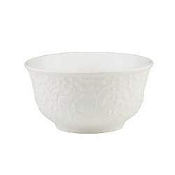 Bowl de porcelana new bone flowers branco