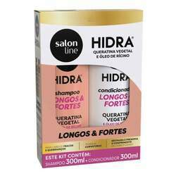 Kit Shampoo e Condicionador Hidra Longos & Fortes 300ml - Salon Line