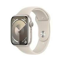 Apple Watch Series 9 (GPS 45 mm) Caixa Estelar de Alumínio com Pulseira Esportiva Estelar - M/G