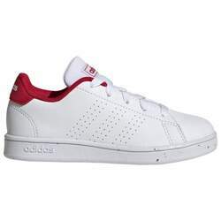 Tenis Adidas Advantage Branco / Vermelho Infantil