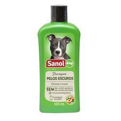 Shampoo Pelos Escuros Sanol Dog para Cães e Gatos (500 ml) - Total Química