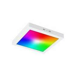 Plafon LED Smart Dimerizavel Sobrepor Quadrado 18w RGB