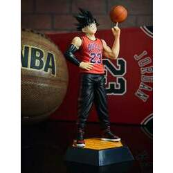 Estátua Son Goku: Dragon Ball Z Basquete Basket Chicago Bulls 21 cm - Anime Mangá