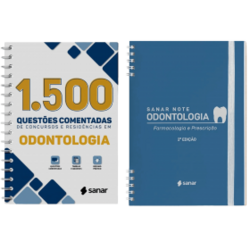 1 500 Questões Comentadas de Concursos e Residências em Odontologia, 1ª Edição 2023 Sanar Note Odontologia - Farmacologia e prescrição, 2ª Edição