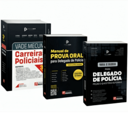 Kit Vade Mecum Carreiras Policiais Manual de Prova Oral para Delegado de Polícia e Manual de Discursiva para Delegado de Polícia