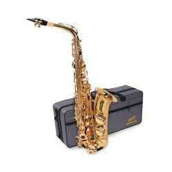 Saxofone Alto Dominante Eb Mi Bemol Dourado com Semicase