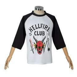 Camisa Dustin Hellfire Club Cosplay Adulto / Infantil