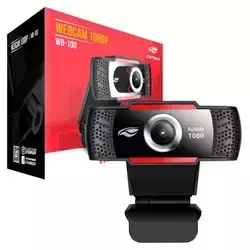 Webcam C3TECH Full HD USB Com Microfone - WB-100BK