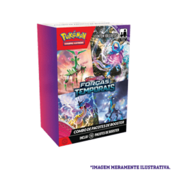 Mini Display Pokémon TCG Escarlate E Violeta 5 Forças Temporais