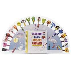Livro Desenhe Seus Amigos Animais - Um Livro-kit Divertido - Happy Books