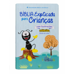 Bíblia Explicada para Crianças com ilustrações Smilinguido - Capa Azul