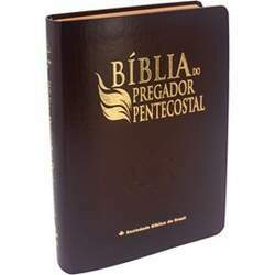 Bíblia do Pregador Pentecostal Média ARC Letra Normal Capa Luxo Marrom