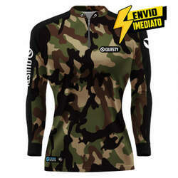 Camisa Premium - Pro Elite Army Pantanal Feminina - Pesca Esportiva - DryUv50 Punho Luva - Envio Imediato