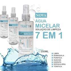 Solução de Limpeza Facial 7 em 1 - Água Micelar - 250ml - 3 Frascos