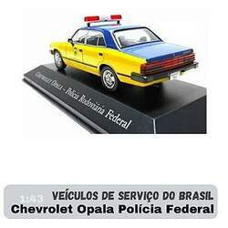 Miniatura em Metal 1:43 Chevrolet Opala Polícia Federal
