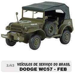 Miniatura em Metal 1:43 Jeep Dodge WC57 - FEB