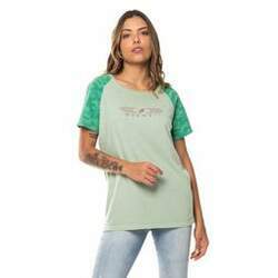 Camiseta raglan feminina camo graphic mormaii
