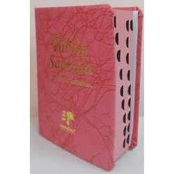 Bíblia média - capa luxo pink raiz