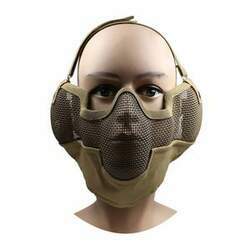 Máscara de meia face TAG com tela metálica