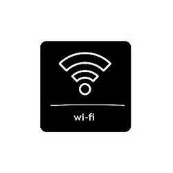 Placa Identificação - Wifi - Acrilico
