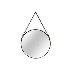 Espelho em Metal Preto 36 cm